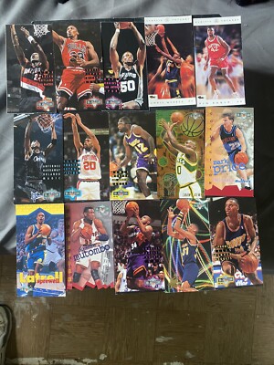 LOT OF 15 NBA JAM SESSION CARDS PRESENTED BY FLEER RARE!