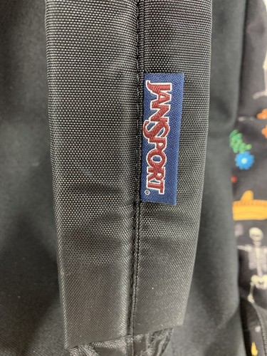 Jansport RARE Black Day of the Dead Dia De Los Muertos Backpack GUC Adult Owned