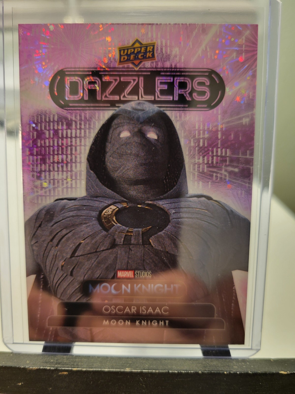 Oscar Isaac Moon Knight Pink Dazzlers 2024 Upper Deck Marvel