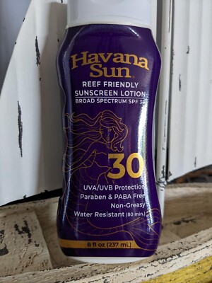 Havana Sun SPF30 Reef Friendly Sunscreen Lotion 8 floz (237ml)a Ron Rice Product
