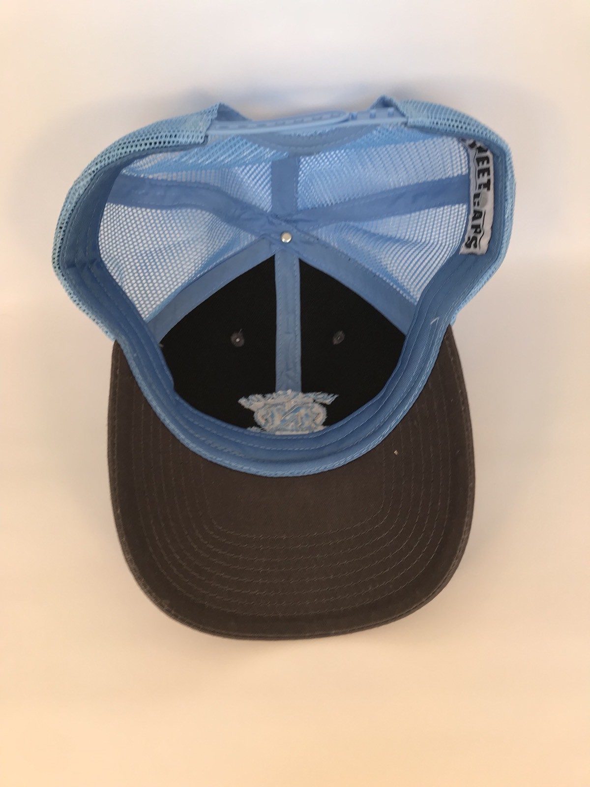 Northside Anglers Trucker Hat Baseball Cap Snapback Mesh Light Blue Black