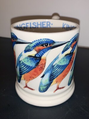 Rare Emma Bridgewater  KINGFISHER  1/2 Pint Discontinued Mug - Never Used