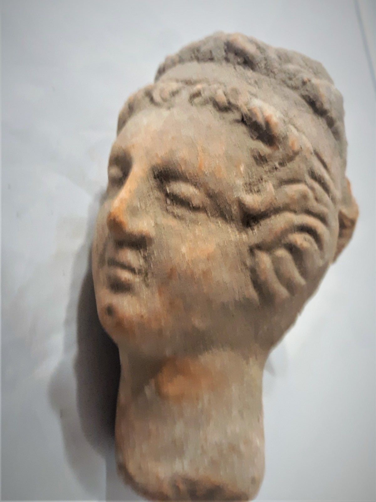 Ancient Hellenistic Greek Terracotta Aphrodite Diana Artemis Head Bust