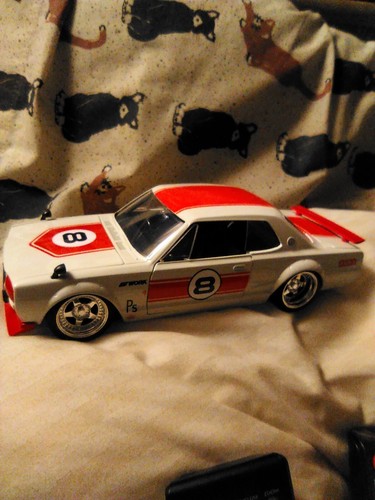 JADA JDM TUNERS 1971 NISSAN SKYLINE GTR KPGC10 WHITE / RED 1
