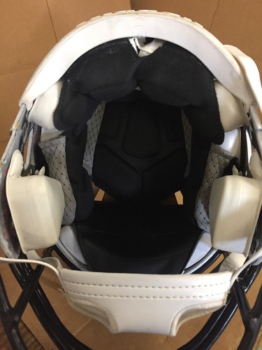 USED RIDDELL SPEED FOOTBALL HELMET - MEDIUM - METALLIC WHITE