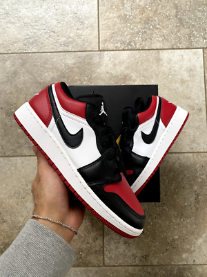 Nike Air Jordan 1 Low Bred Toe UK 5 US 5.5 EU 38 GS eBay