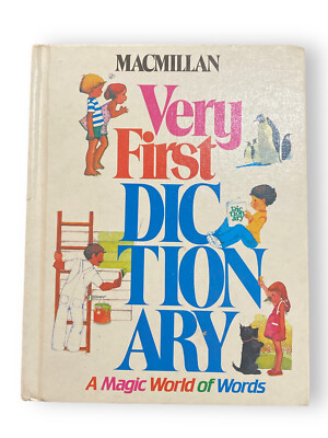 Vintage Very First Dictionary - A Magic World of Words ~ MacMillan 1983 HC Book