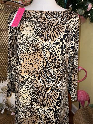 Pre-owned Lilly Pulitzer Seralina Maxi Dress Rattan Walk On The Wild Side Size Xl In Multicolor