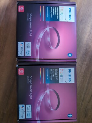 TWO INCLUDED - Philips - Hue Bluetooth Lightstrip Plus 80-inch Base Kit