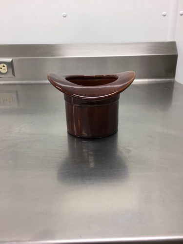 Harder  U.S.A. Top Hat Planter Pot Brown Vase Bowl
