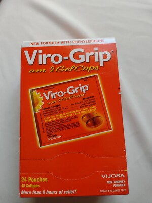 VIROGRIP AM  CAJA DE - 48 capsulas (24 sobres) !ENVIO GRATIS!