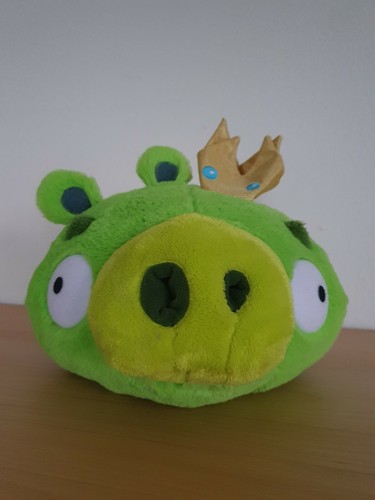 Angry Birds Plüschtier - Schwein mit Krone - Neu!