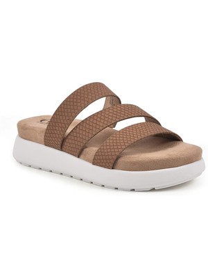 

Женские шлепанцы на танкетке CLIFFS BY WHITE MOUNTAIN Черно-коричневые Optimum, Коричневый, OPTIMUM C32402