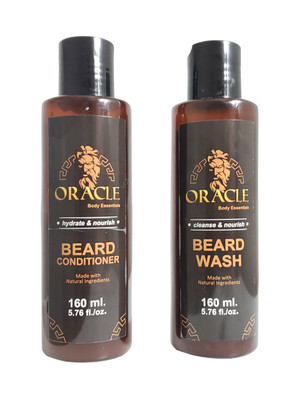 Oracle Body Essentials Beard Wash & Conditioner Kit 5.76oz/160ml 100% natural