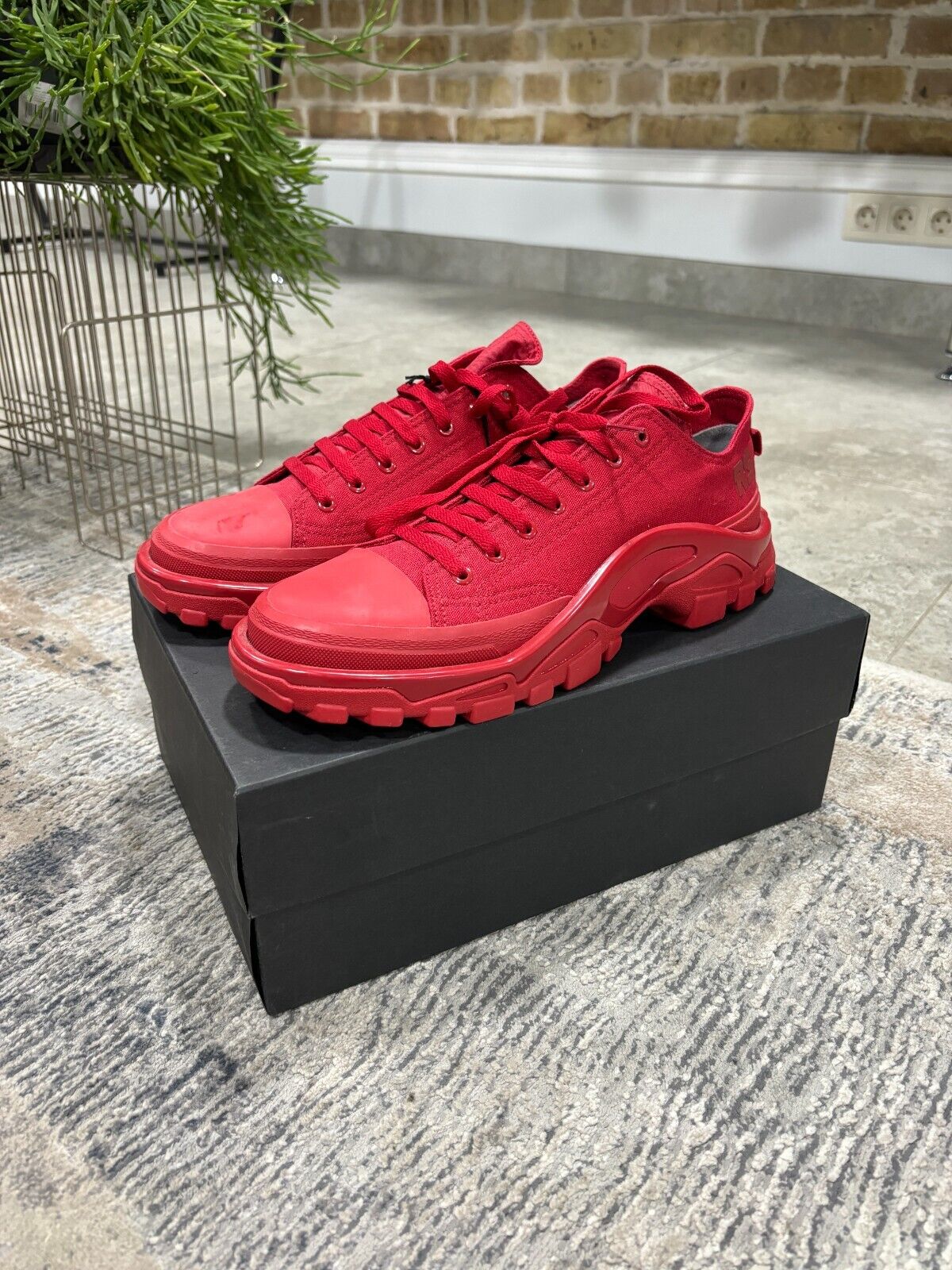 Adidas x Raf Simons Detroit Runner Red Power B22521 - Size Adidas x Raf Simons Detroit Runner Red Power B22521 - Size