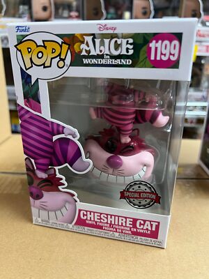 **IN HAND** SPECIAL EDITION Funko Pop! ALICE IN WONDERLAND CHESHIRE CAT ON HEAD