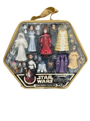 Disney Star Wars Queen Amidala And Princess Leia Deluxe Fashion Set 2008 - Rare