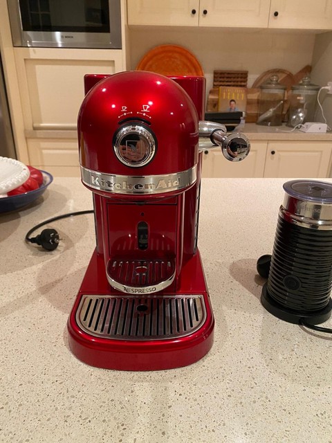 kitchenaid nespresso red