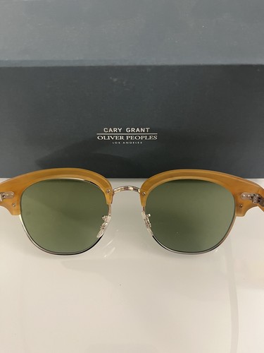 Pre-owned Oliver Peoples Desmon G-15 Polarized Sun 48mm Tuscany Msrp$545 Cumberbatch's Fav In Green