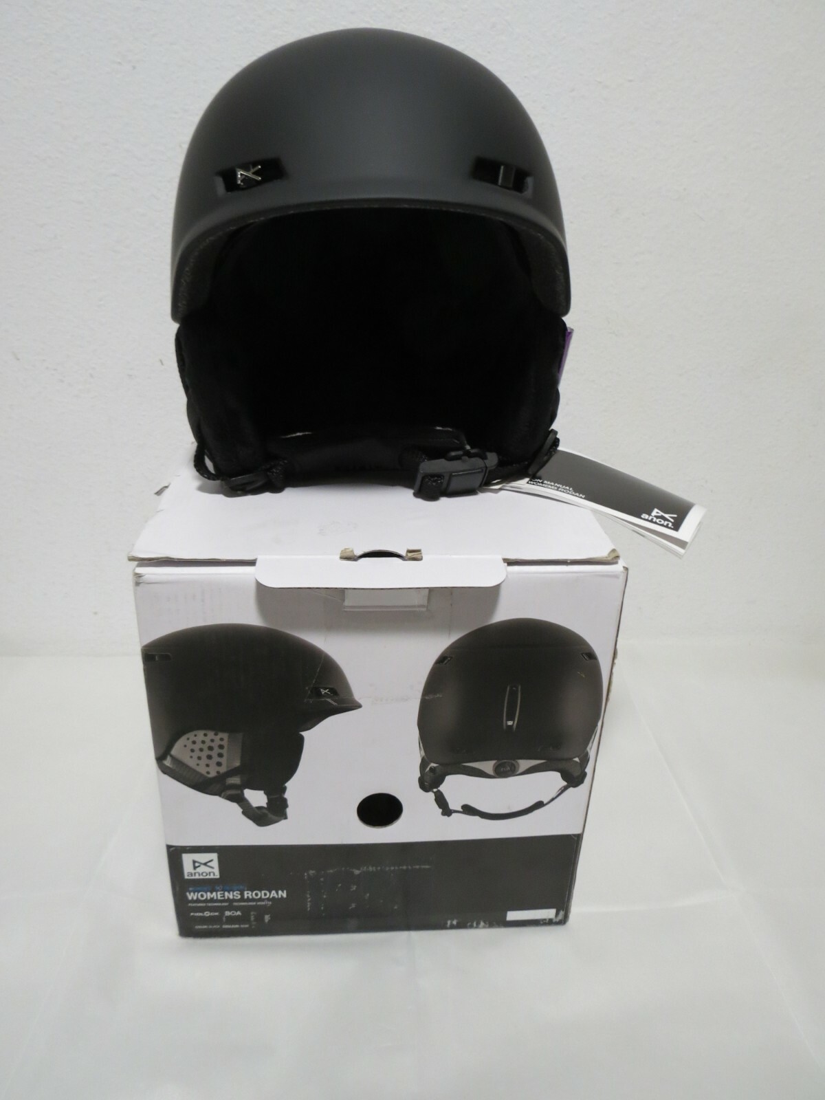 ANON WOMEN'S RODAN LONG HAIR FLEECE HELMET Medium Black