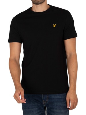

Мужская футболка без принта Lyle - Scott, черная, Черный, TS400VOG-Z865