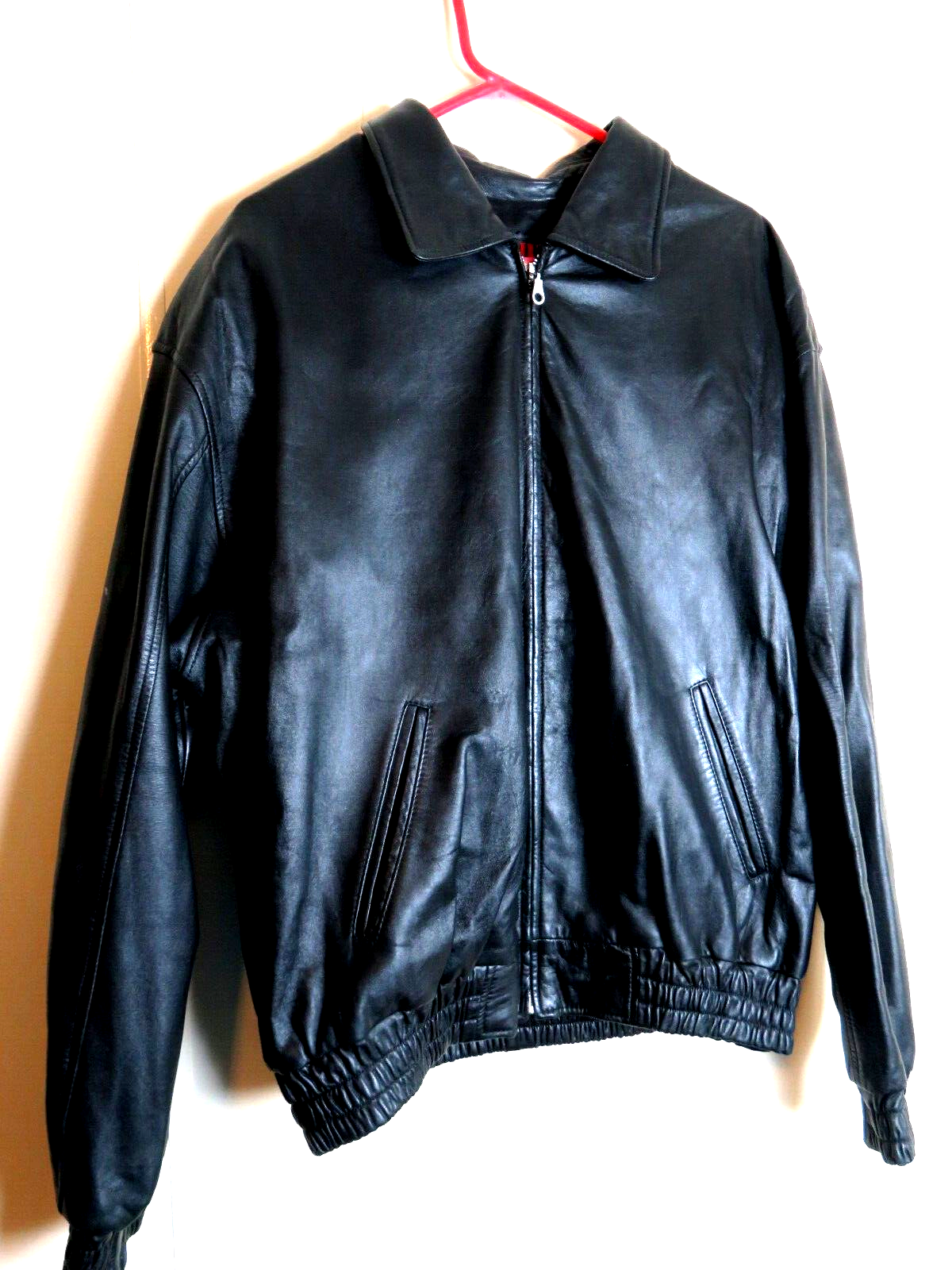 Leather Gear Jacket Mens Large Leather Embossed CHIEF