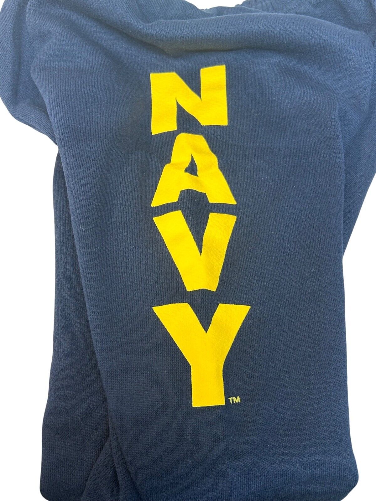 Navy Logo Sweatpants Soffe Unisex Small Cotton Polyester Navy Logo Sweatpants Soffe Unisex Small Cotton Polyester