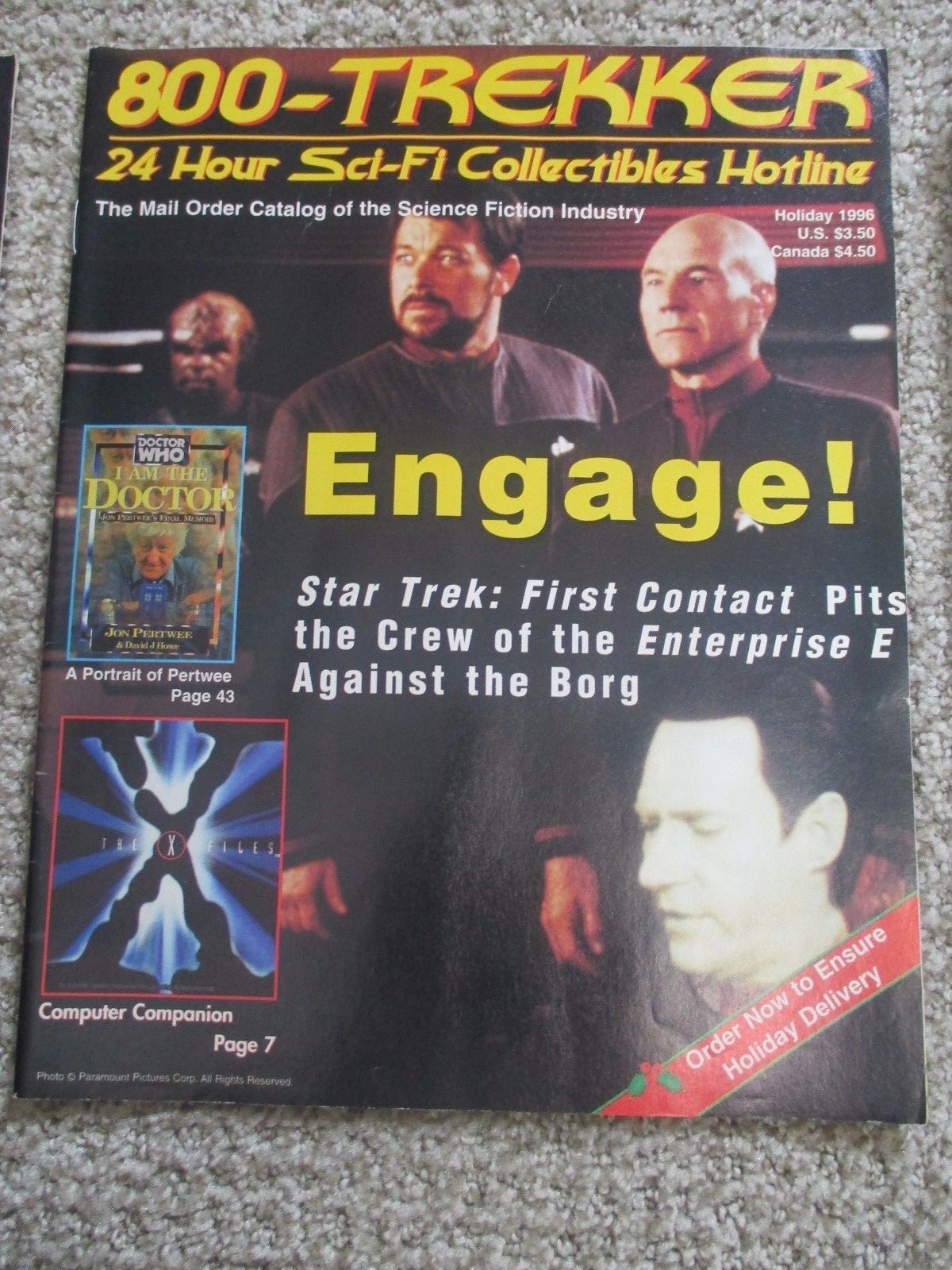 RARE (5) 800-TREKKER SCIENCE FICTION CATALOGS STAR TREK  3 LARGE 2 SMALL