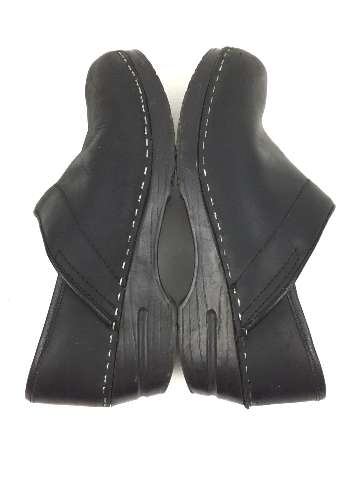 Dansko Women's Clogs Mules Shoes Closed Back Nursing Career Leather Black Sz 37