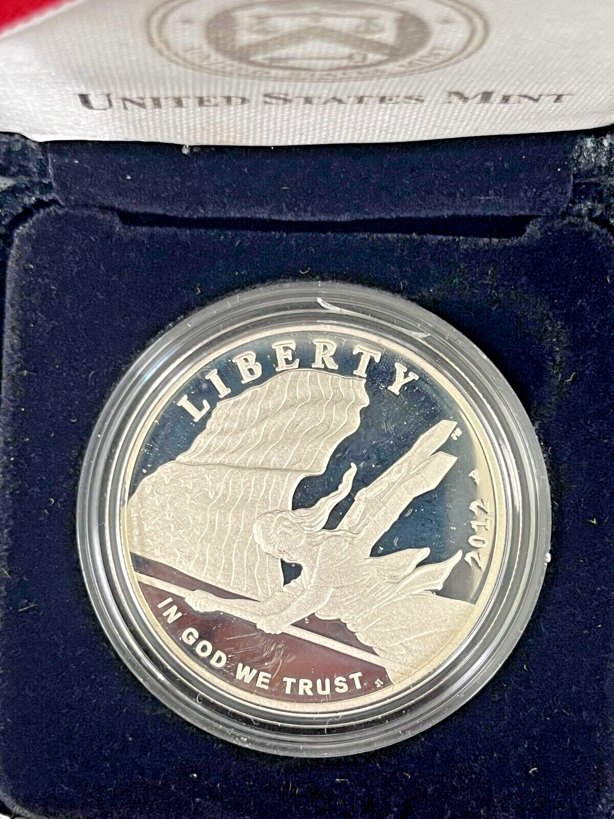 2012 Star Spangled Banner Proof Silver  Commemorative Coin w/ Box & CoA