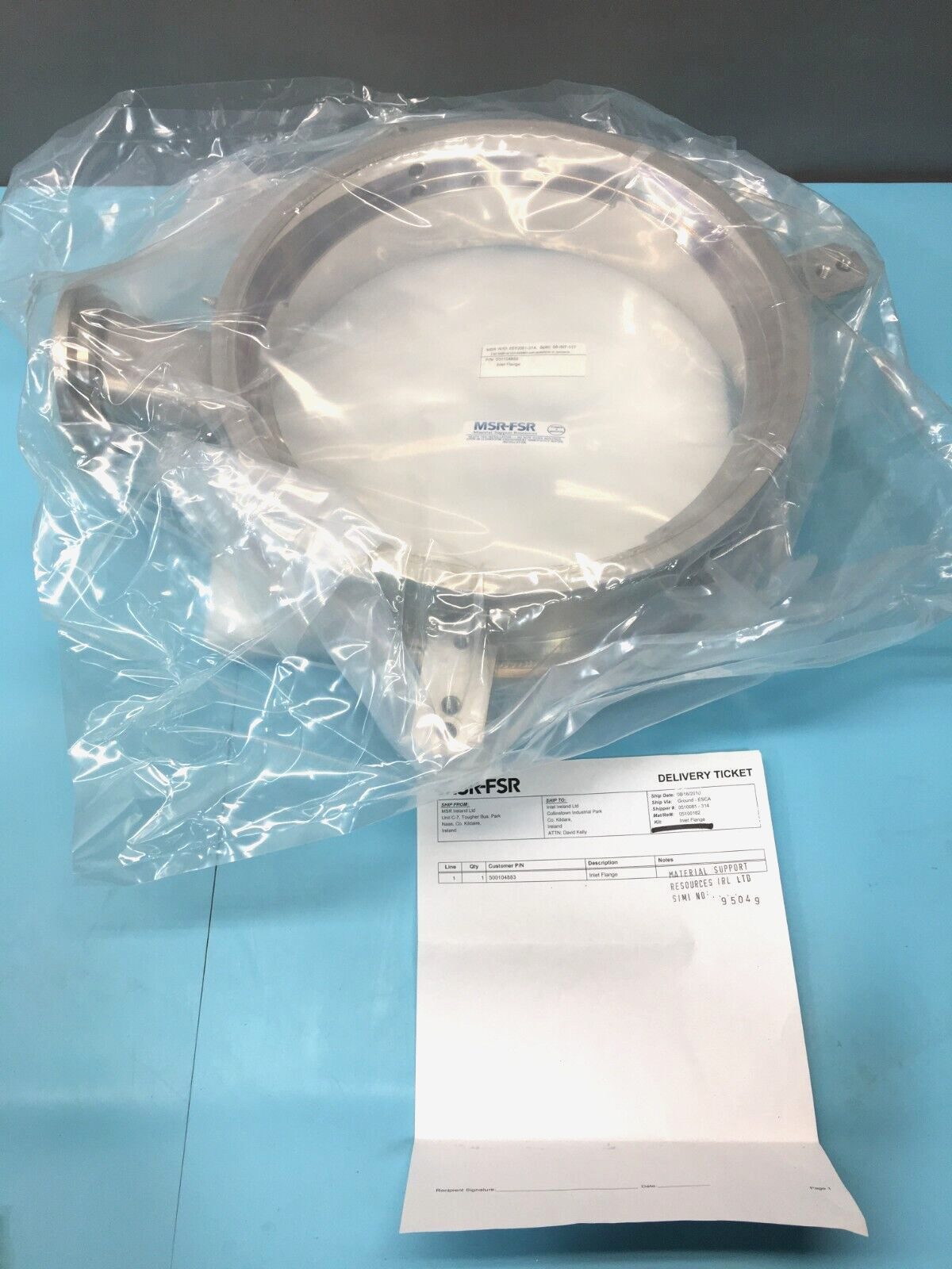 MSR-FSR 500104883 Inlet Flange, BTBAS, 118748