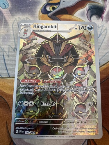 Pokemon Kingambit Illustration Rare 220/198 NM Scarlet And Violet for Sale  in Chula Vista, CA - OfferUp