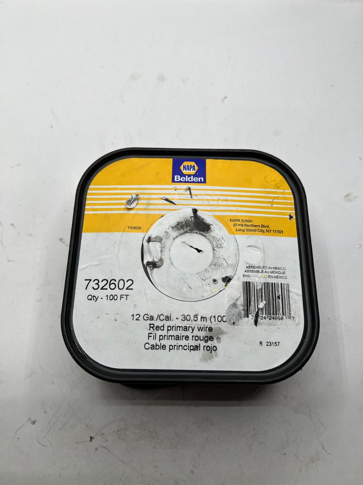 Napa Belden Echlin 12 Gauge Red Primary Wire Cable 732602 Napa Belden Echlin 12 Gauge Red Primary Wire Cable 732602