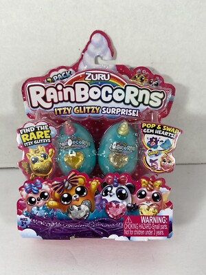 ZURU Rainbocorns 2 Pack ITZY GLITZY Surprise Gem Hearts NEW