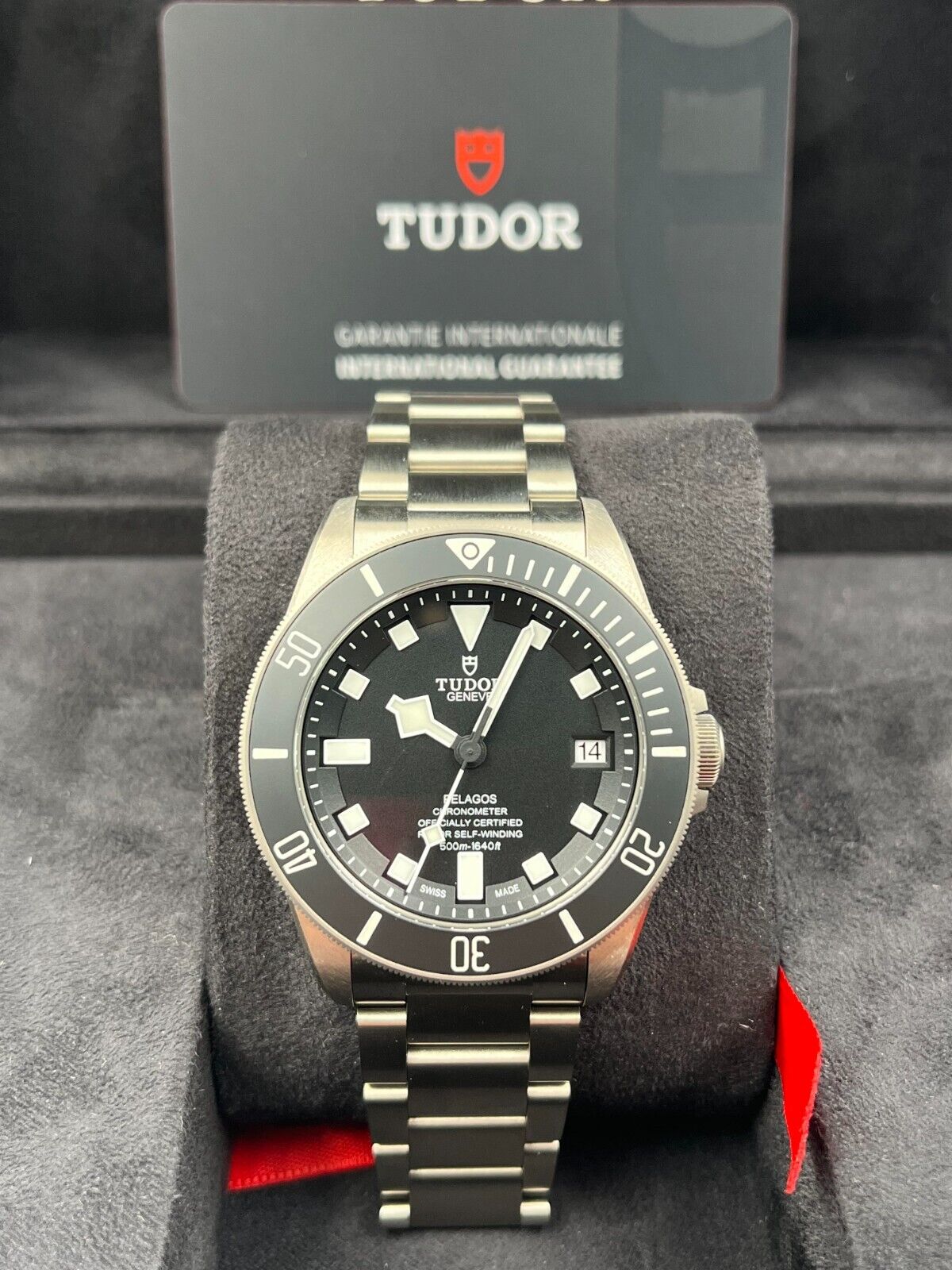 Pre-owned Tudor Pelagos Black Dial Titanium 42mm 25600tn Unworn 2023