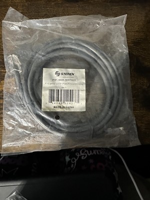 Steren 7ft Cat5e Patch Cord Non-Booted UTP Gray New PP-308-507GY
