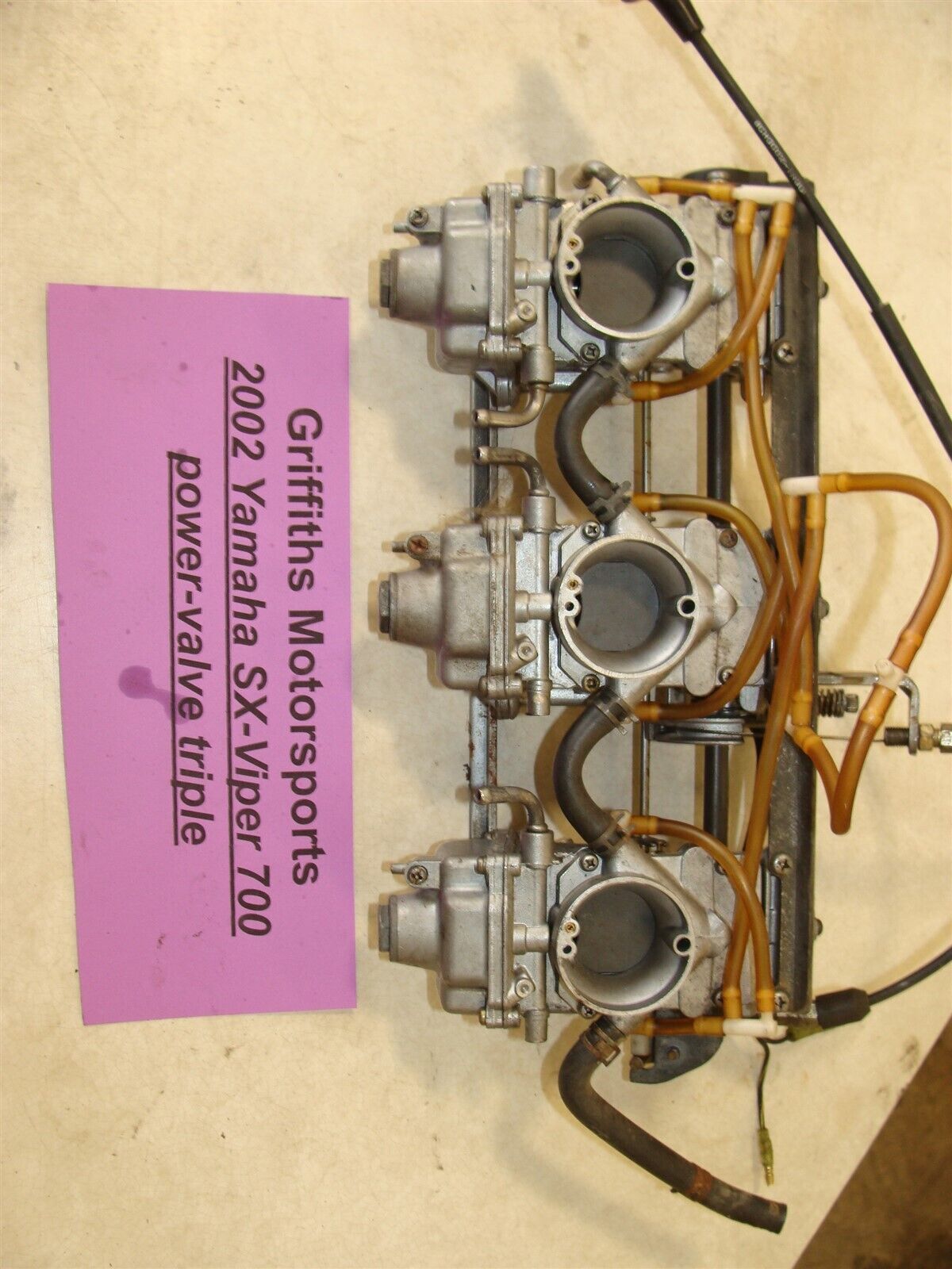 2002 YAMAHA 700 triple SXViper SX viper SXV MIKUNI carbs 2002 YAMAHA 700 triple SXViper SX viper SXV MIKUNI carbs