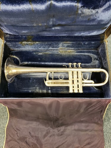Bach Stradivarius Model 229L Silver C Trumpet.  CL 59871, L Bore, Early 1970s.
