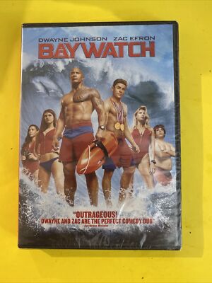 BAYWATCH (DVD 2017) DUANE JOHNSON ZAC EFFRON - BRAND NEW SEALED - FREE SHIPPING