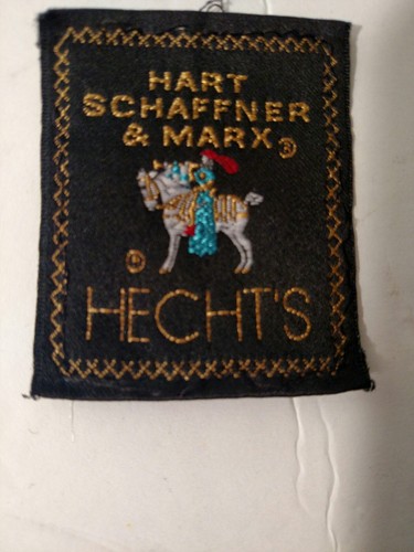 Hart Schaffner & Marx 10 Buttons Gold Tone Metal and Label Blazer Buttons