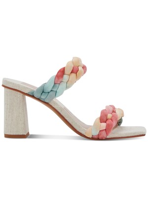 

Женские бежевые босоножки без шнуровки на каблуке с квадратным носком DOLCE VITA 11 м, Бежевый, PAILY