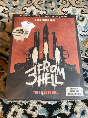 3 From Hell (Blu-ray, 2019) LIMITED EDITION WALMART EXCLUSIVE w/T-shirt RARE