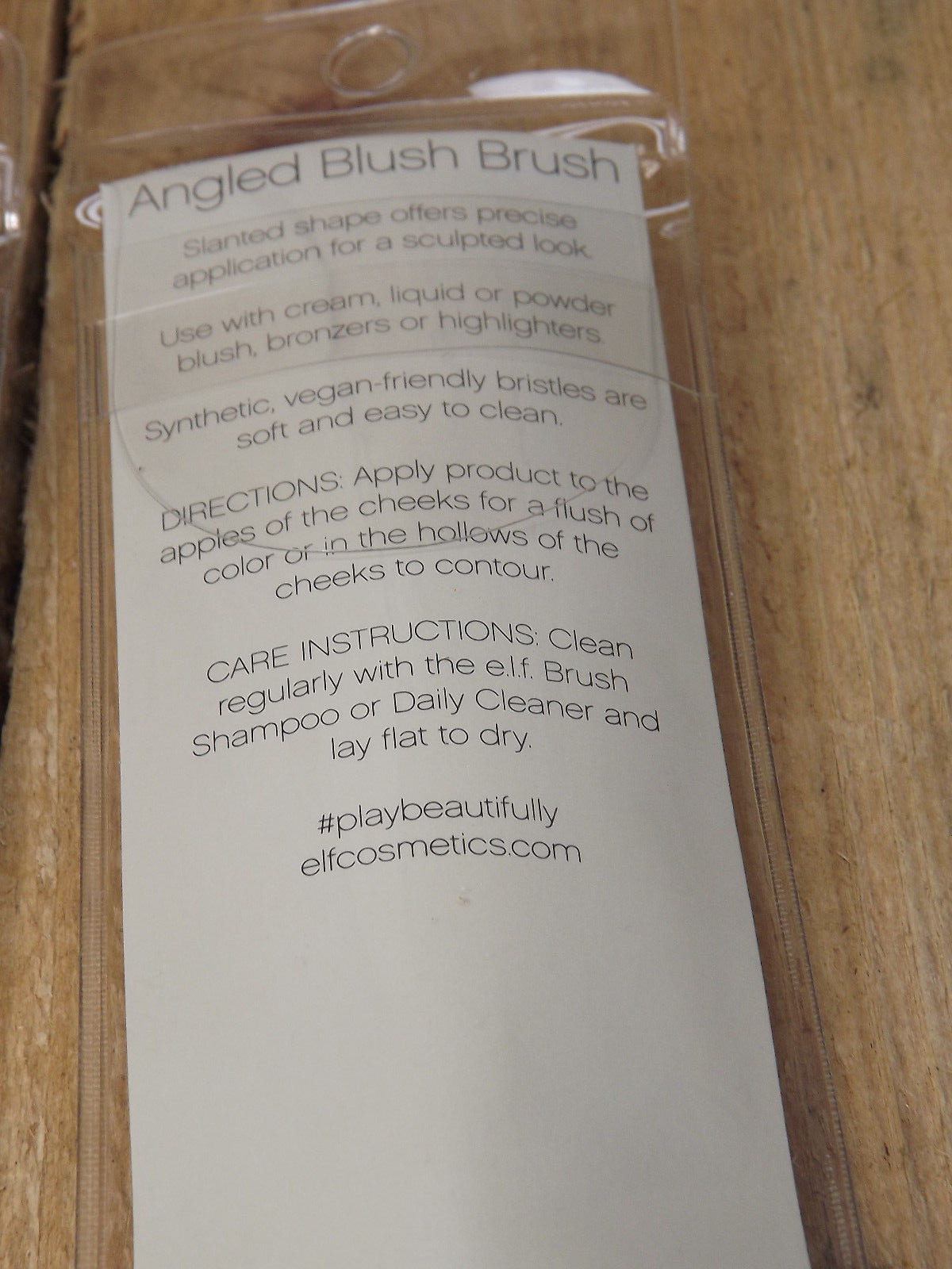 3 x e.l.f. Cosmetic Brushes Angled Blush Brushes and Brow Comb Brush