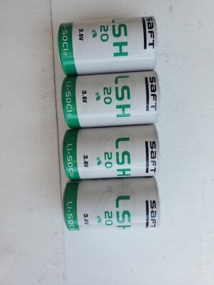 4 pack Saft LSH20 - 3.6 Volt Primary Lithium D Battery - new old stock