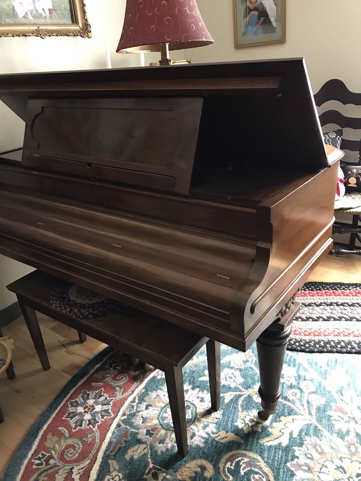 BOSTON Henry F Miller Baby Grand Piano Used Antique 1901 Great Condition Useable