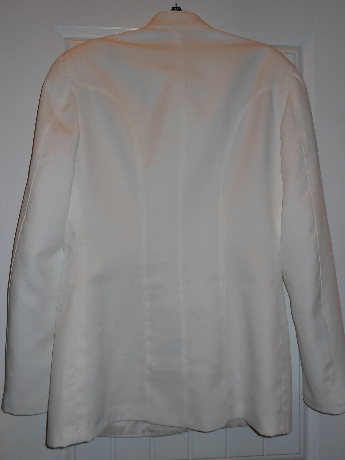 Flying Cross Naval Officer Navy White Service Dress Choker Jacket Size 42 Long