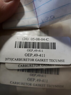 Oregon Genuine OEM Replacement Gasket # 49-411 Tecumseh
