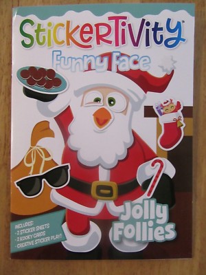 Stickertivity Funny Face NEW Christmas Paperback Jolly Follies 2018
