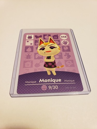 amiiboカード Monique #058 Animal Crossing Amiibo Card – Villager Cards