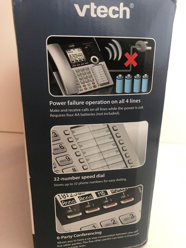 Vtech CM18445 Main Console-4-Line Expandable Small Business System NIOB